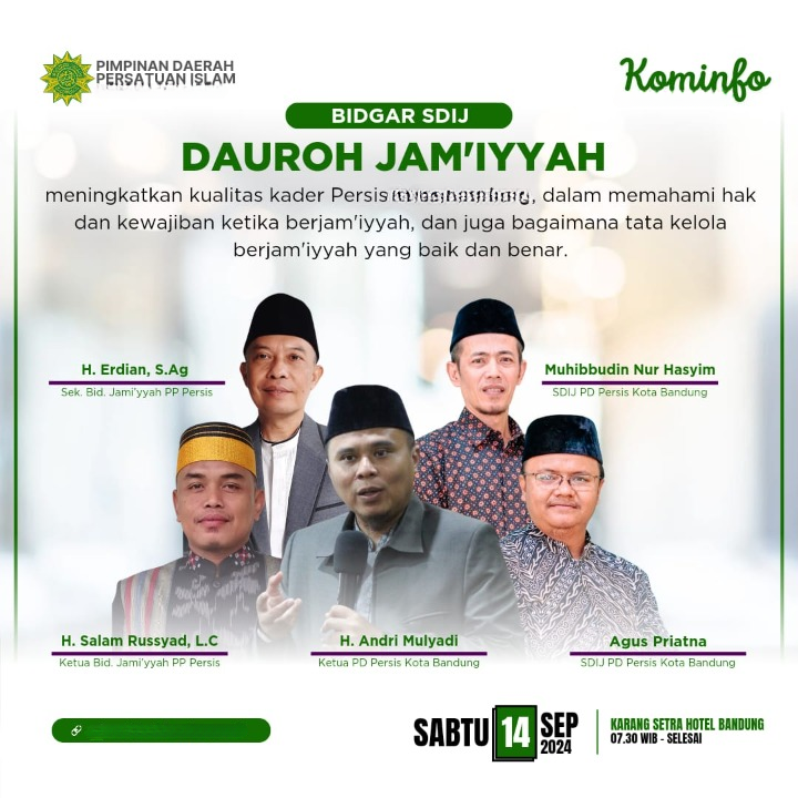 Dauroh Jamiyyah SDIJ PD PERSIS Kabupaten Tapanuli Tengah